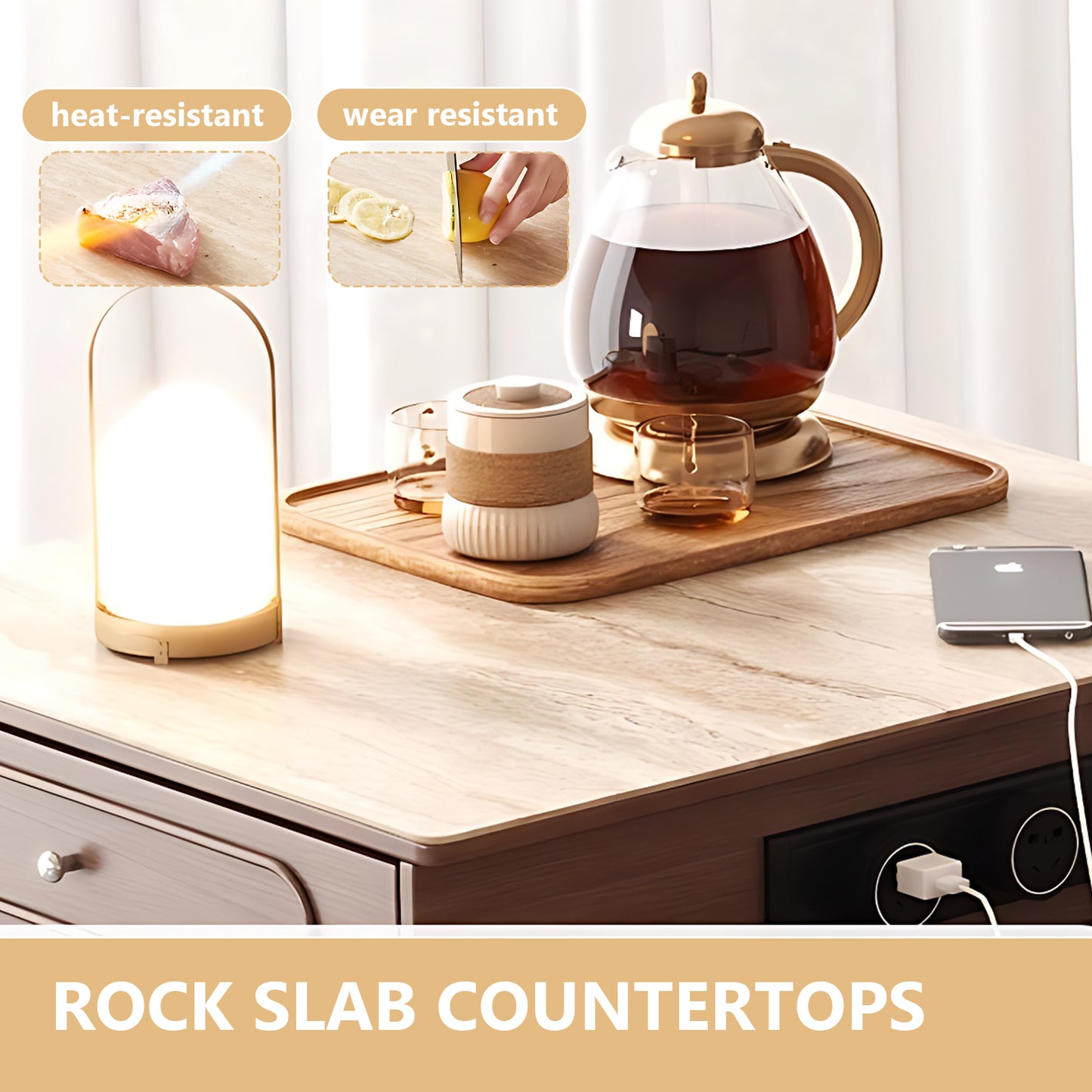 Aihm-Lon Kitchen Island with Folding Extendable Table 79.52"