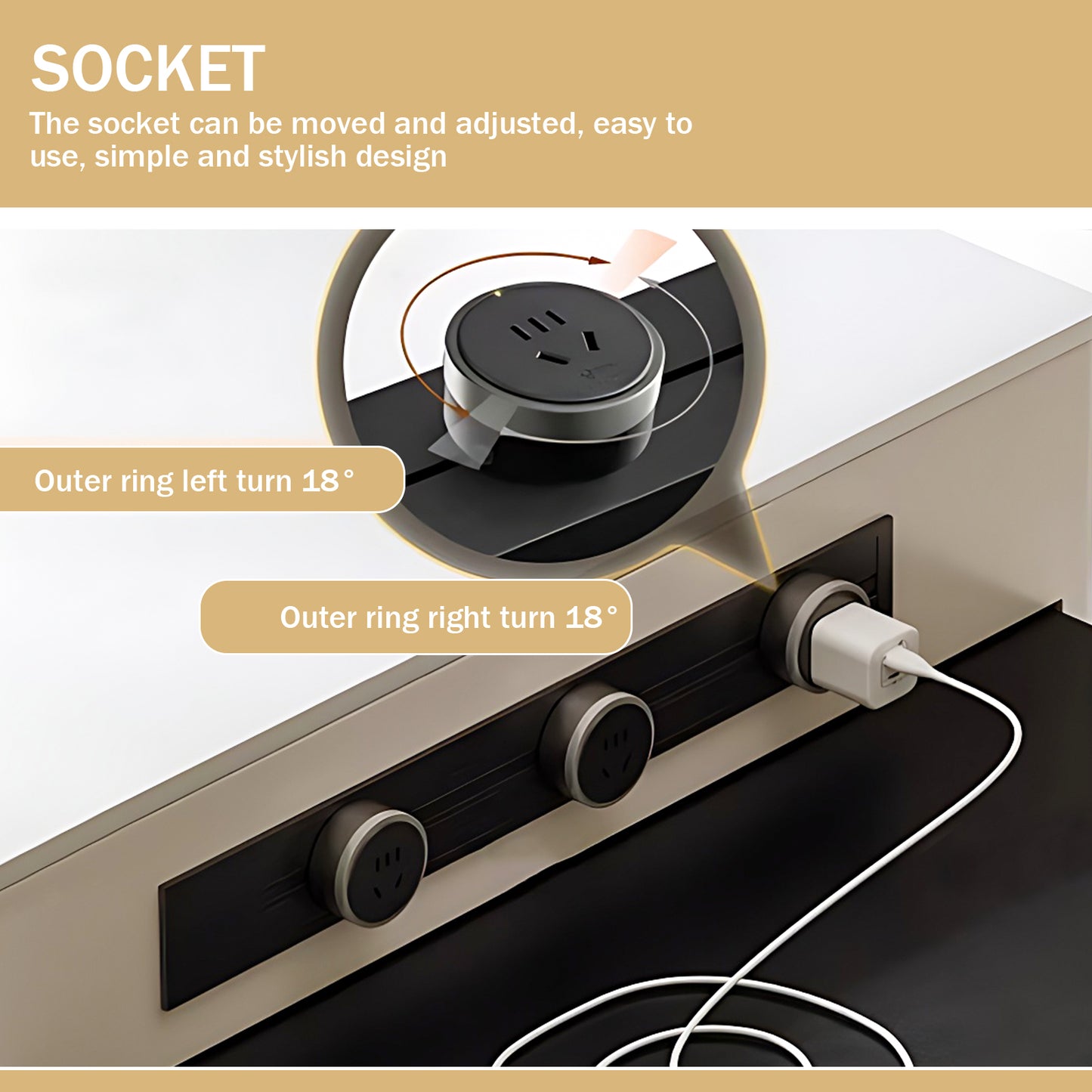 Aihm-Lon White Kitchen Island with Black Extendable Table 51.18"-78.74"