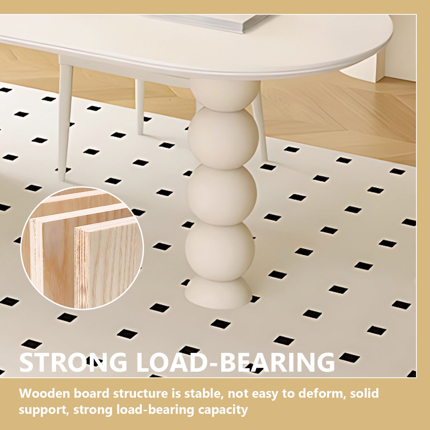 Aihm-Lon White Solid Wood Kitchen Island with Extendable Table 65.35"-73.23"