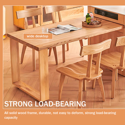 Aihm-Lon Rustic Brown Solid Wood Kitchen Island with Extendable Table 63.78"