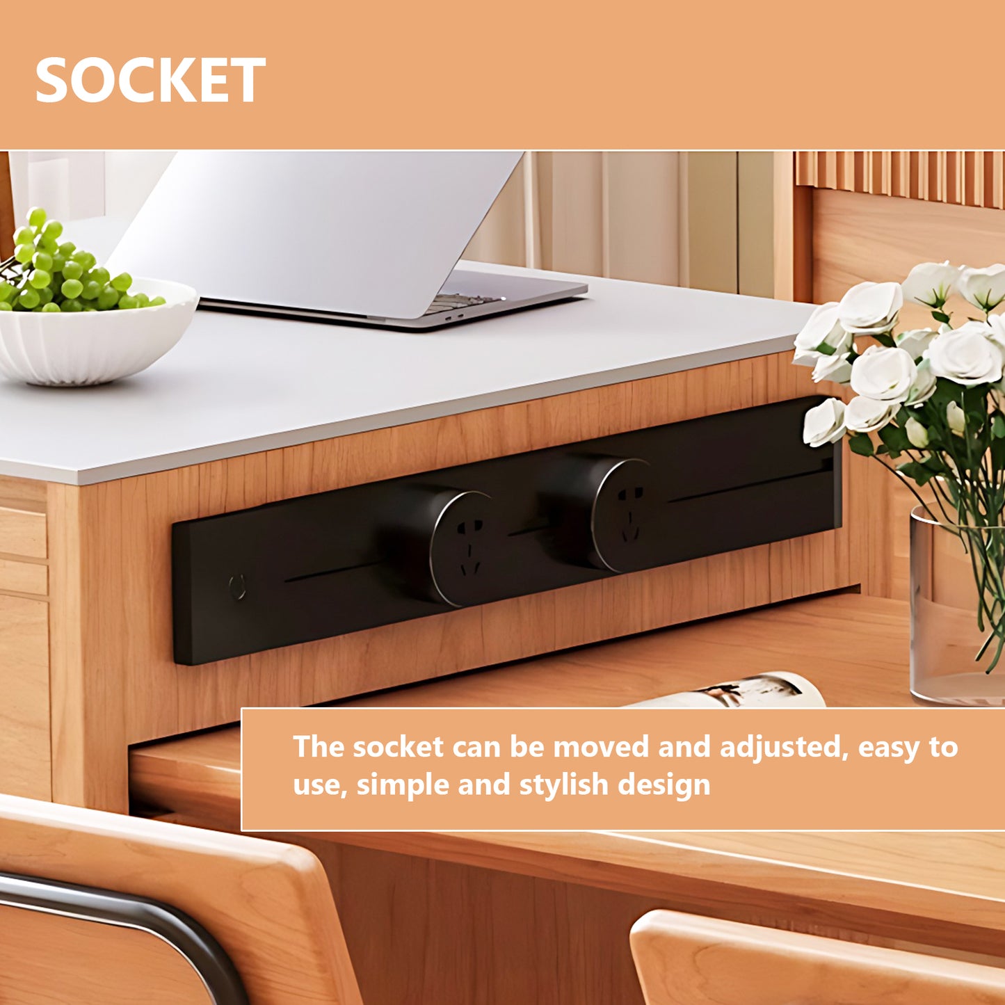 Aihm-Lon Kitchen Island with Extendable Table Appliance Storage 59.05"-81.10"