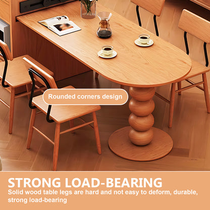 Aihm-Lon Kitchen Island with Extendable Table Appliance Storage 59.05"-81.10"