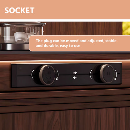 Aihm-Lon Kitchen Island with Foldable Extendable Table 92.91"