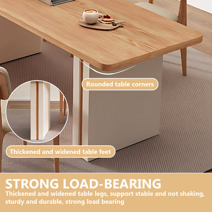 Aihm-Lon Kitchen Island with Solid Wood Extendable Table 66.93"-78.74"