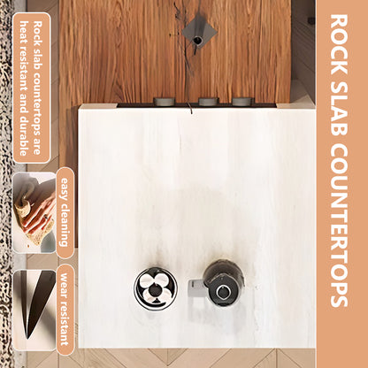 Aihm-Lon Kitchen Island with Extendable Table Drawer Storage 86.61"-102.36"