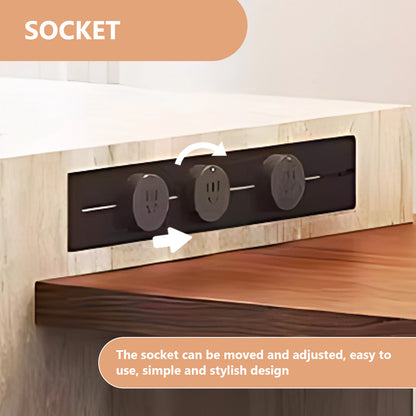 Aihm-Lon Kitchen Island with Extendable Table Drawer Storage 86.61"-102.36"