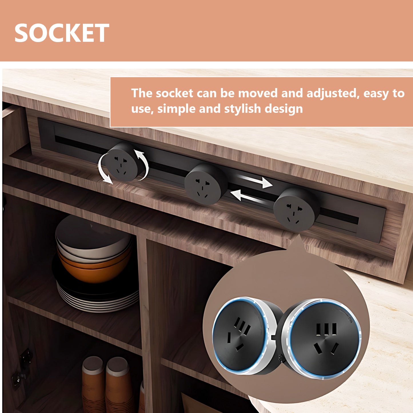 Aihm-Lon Kitchen Island with Rolling Extendable Table 96.45"