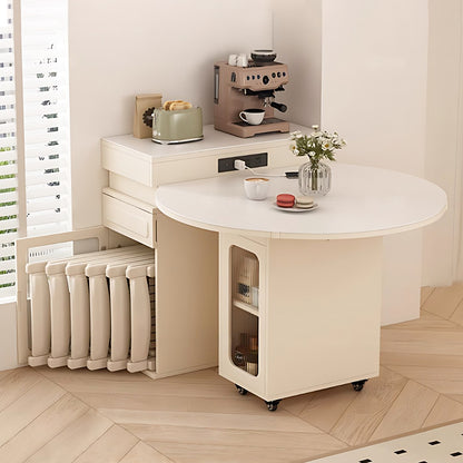 Aihm-Lon Kitchen Island with Foldable Extendable Table 74.60"