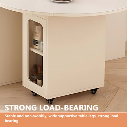 Aihm-Lon Kitchen Island with Foldable Extendable Table 74.60"