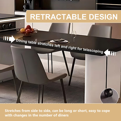 Aihm-Lon Kitchen Island with Extendable Table Wheels and Storage Cabinet 66.93"-74.8"