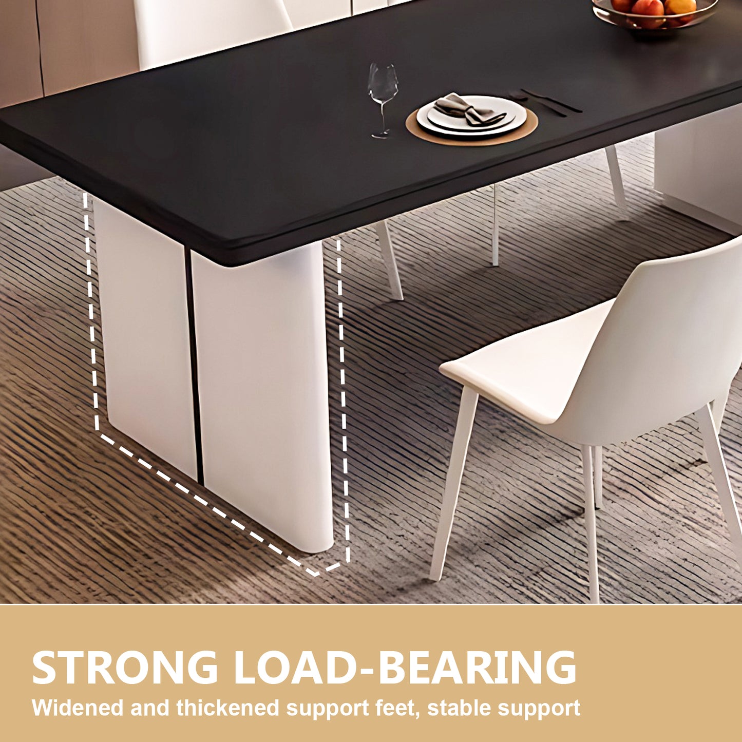 Aihm-Lon Kitchen Island with Extendable Table Wheels and Storage Cabinet 66.93"-74.8"