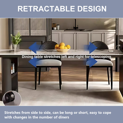 Aihm-Lon Kitchen Island with Storage Side Cabinet 66.92"-78.74"