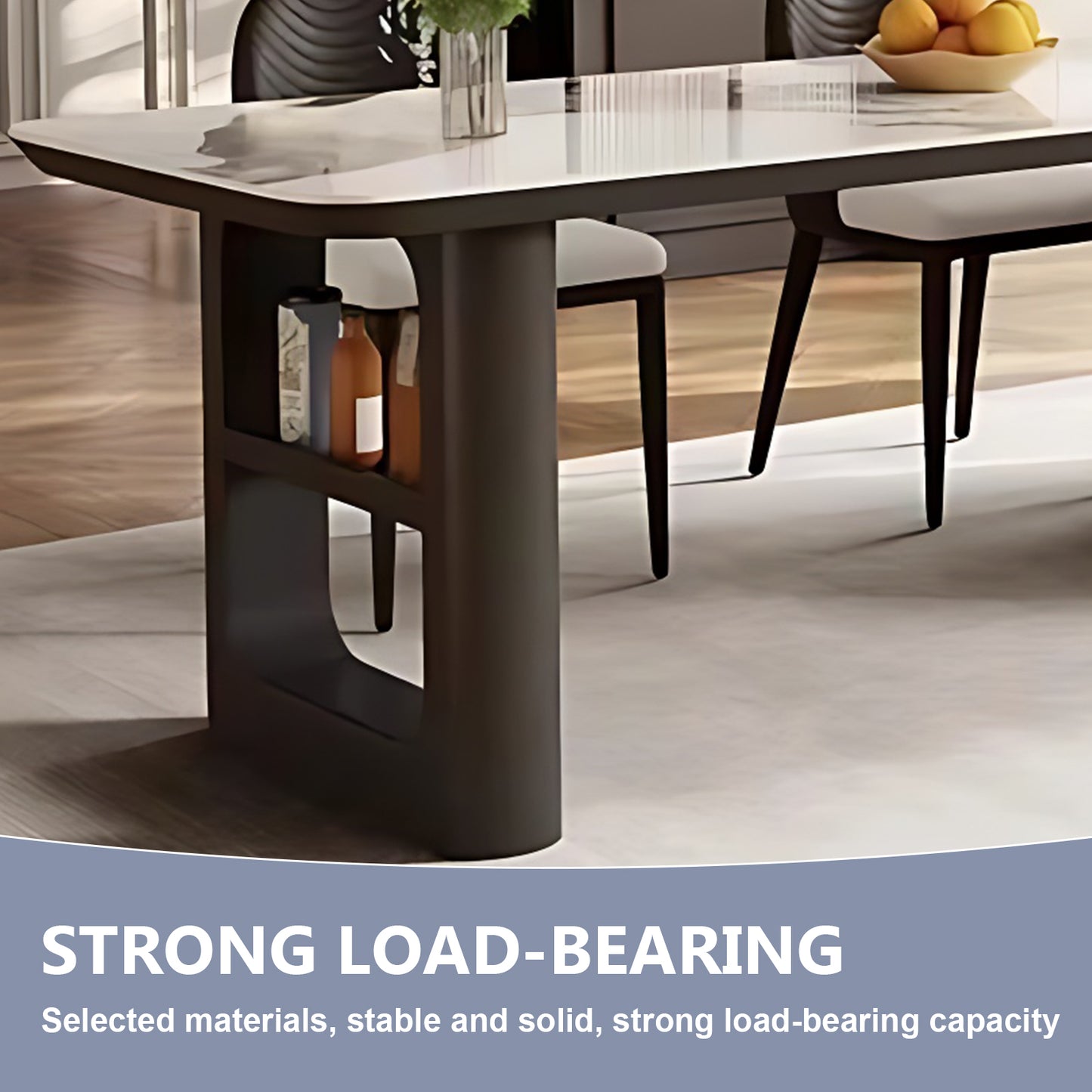 Aihm-Lon Kitchen Island with Storage Side Cabinet 66.92"-78.74"