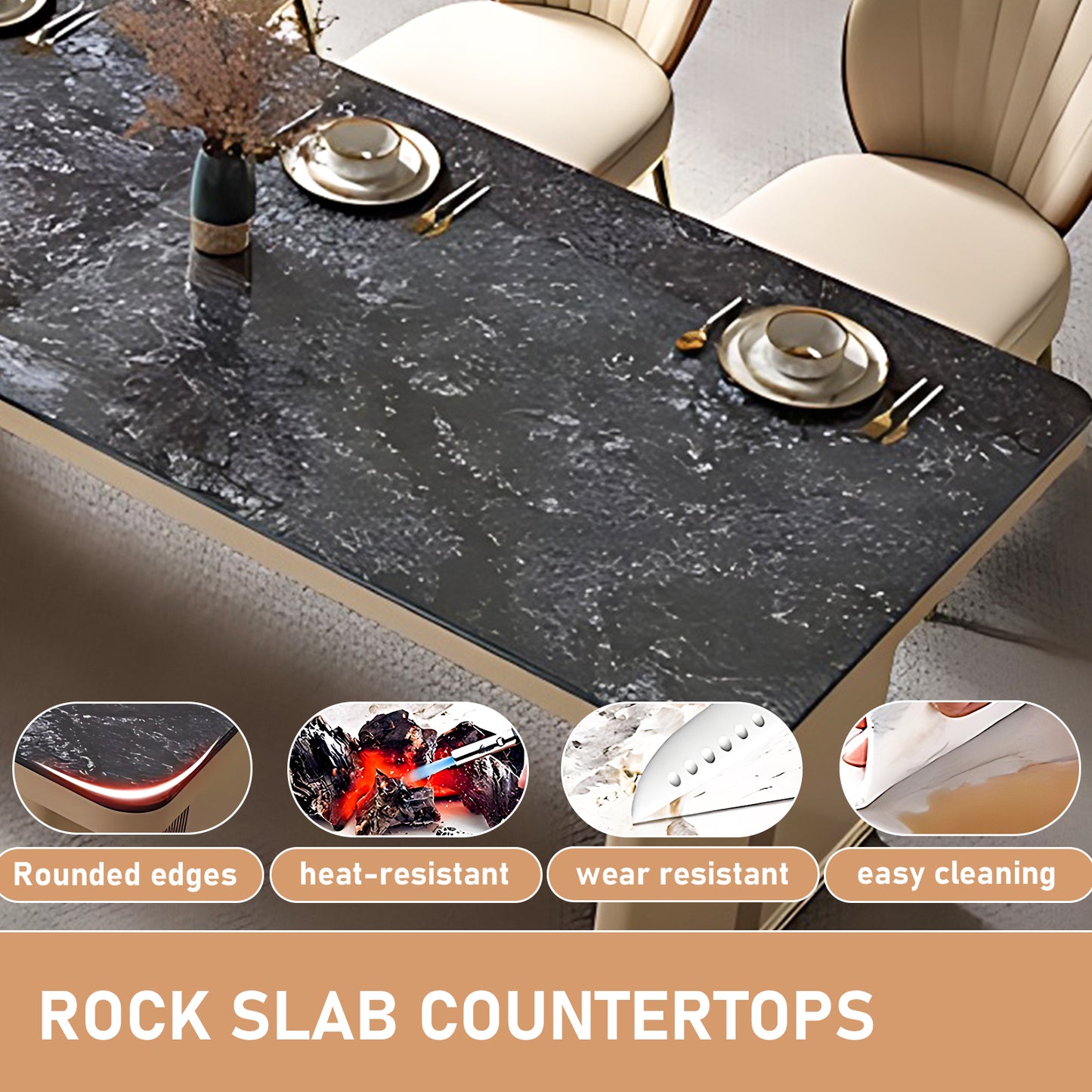 Aihm-Lon Kitchen Island with Extendable Dining Table with Sink 82.68"-98.43"