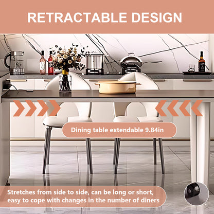 Aihm-Lon Kitchen Island with Sink and Extendable Table 78.74"-94.48"