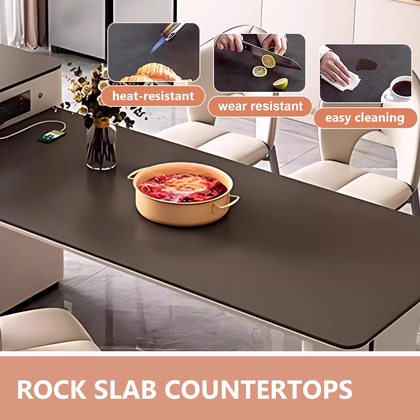 Aihm-Lon Kitchen Island with Sink and Extendable Table 78.74"-94.48"