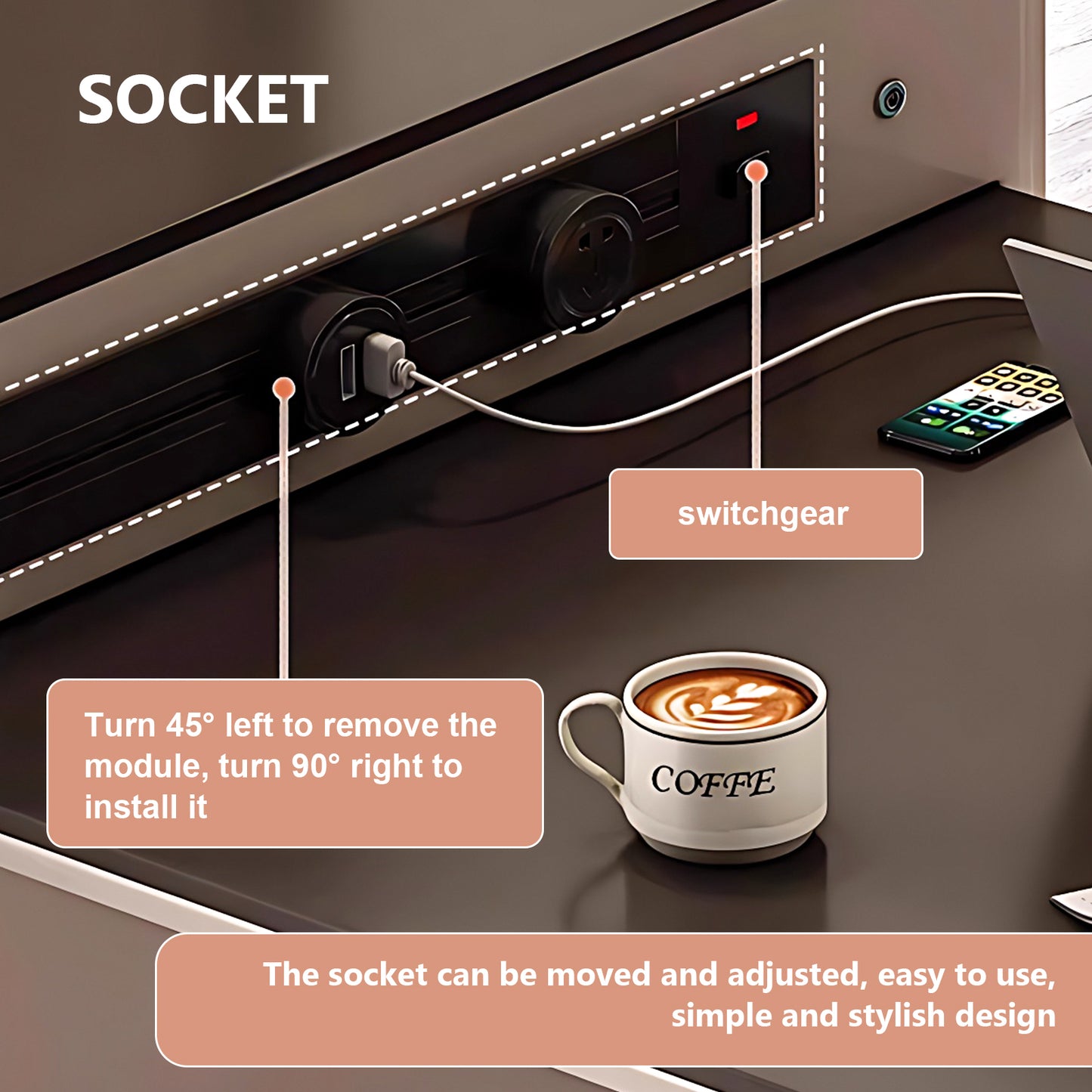 Aihm-Lon Kitchen Island with Sink and Extendable Table 78.74"-94.48"