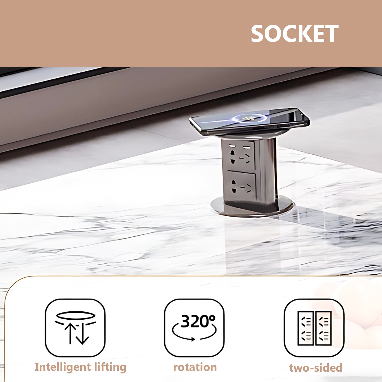 Aihm-Lon Kitchen Island with Sink and Modern Dining Table 77.95"-93.70"