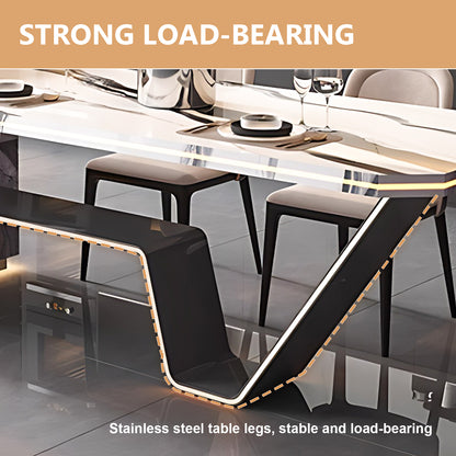 Aihm-Lon Kitchen Island with Extendable Table and Kitchen Shelf 93.7"-101.57"