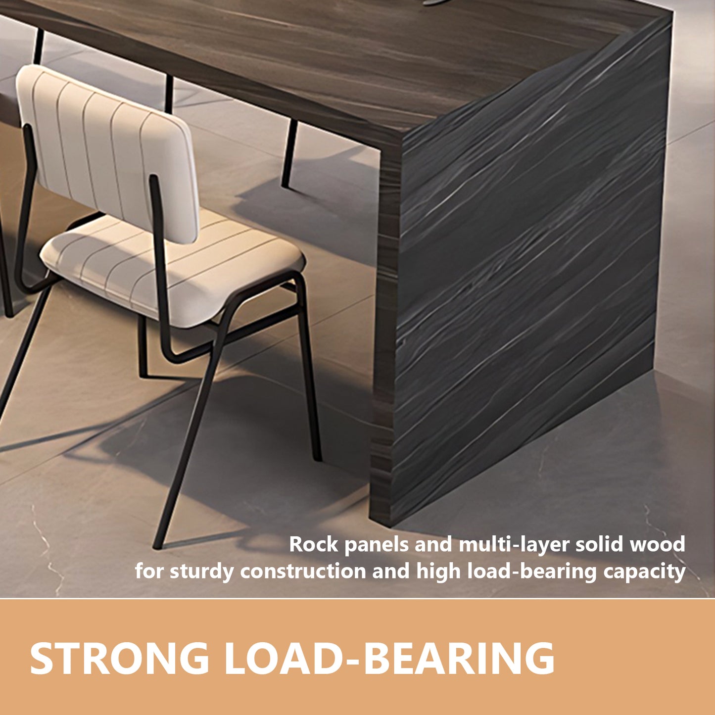 Aihm-Lon Wooden Kitchen Island with Sink Extendable Table 86.61"-98.42"