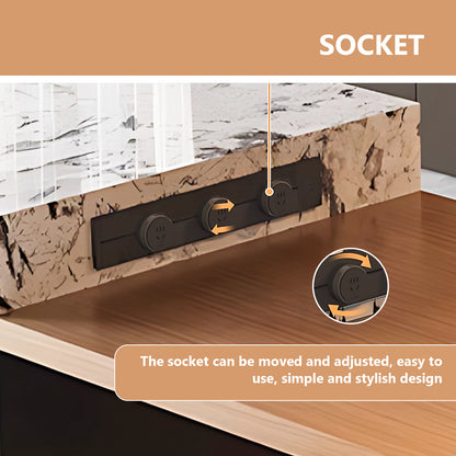 Aihm-Lon Kitchen Island with Sink and Extendable Table 86.61"-98.42"