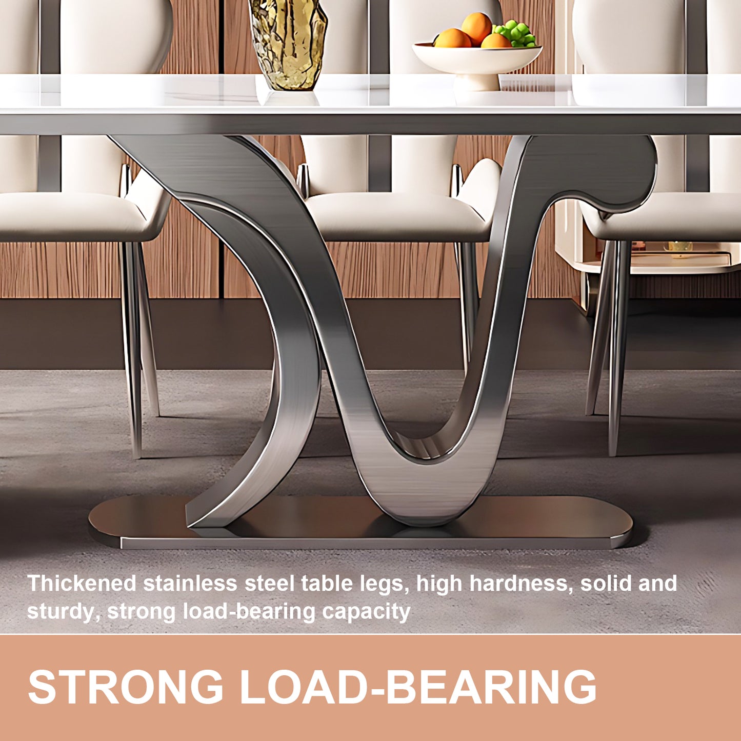 Aihm-Lon Large Gray Kitchen Island with Extendable Table 84.64"-100.39"