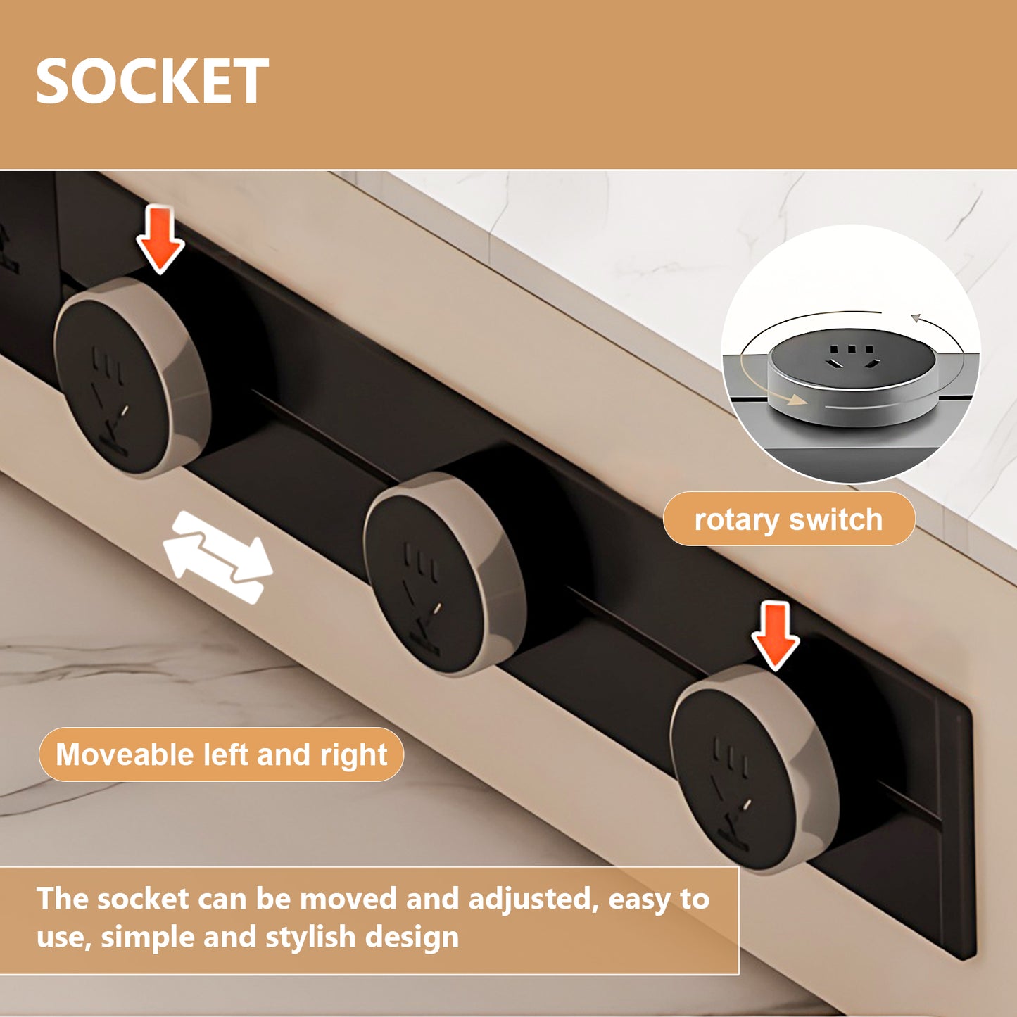 Aihm-Lon Kitchen Island with Pull Out Cabinets and Extendable Table 66.14"-81.88"