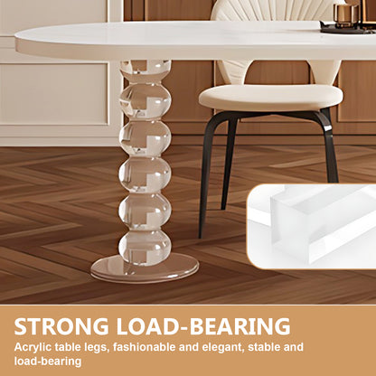 Aihm-Lon Kitchen Island with Pull Out Cabinets and Extendable Table 66.14"-81.88"