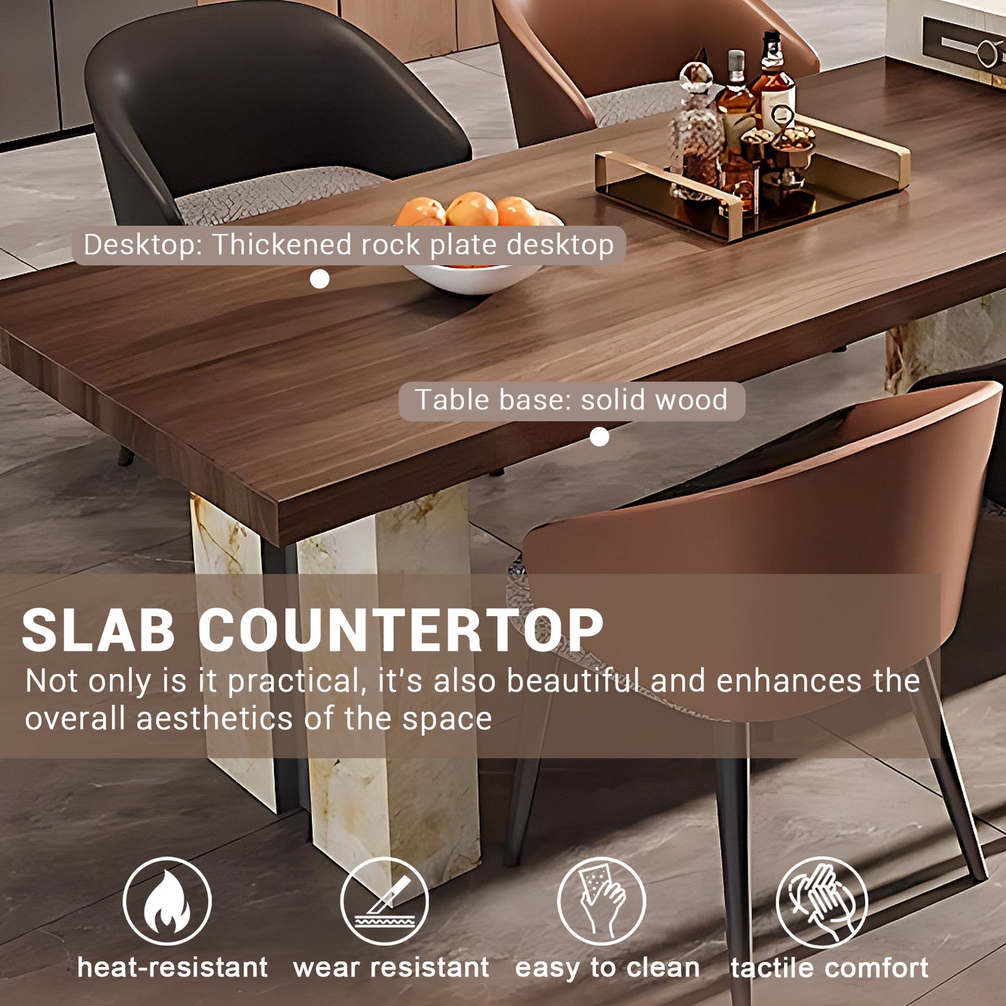 Aihm-Lon Large Kitchen Island Table with Sink and Extendable Table 94.48"-110.23"