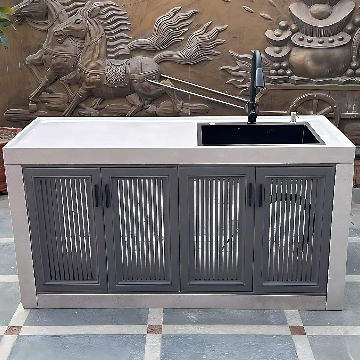 Aihm-Lon Freestanding Outdoor Kitchen Storage Cabinet 43.31"-78.74"