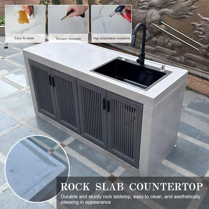 Aihm-Lon Freestanding Outdoor Kitchen Storage Cabinet 43.31"-78.74"