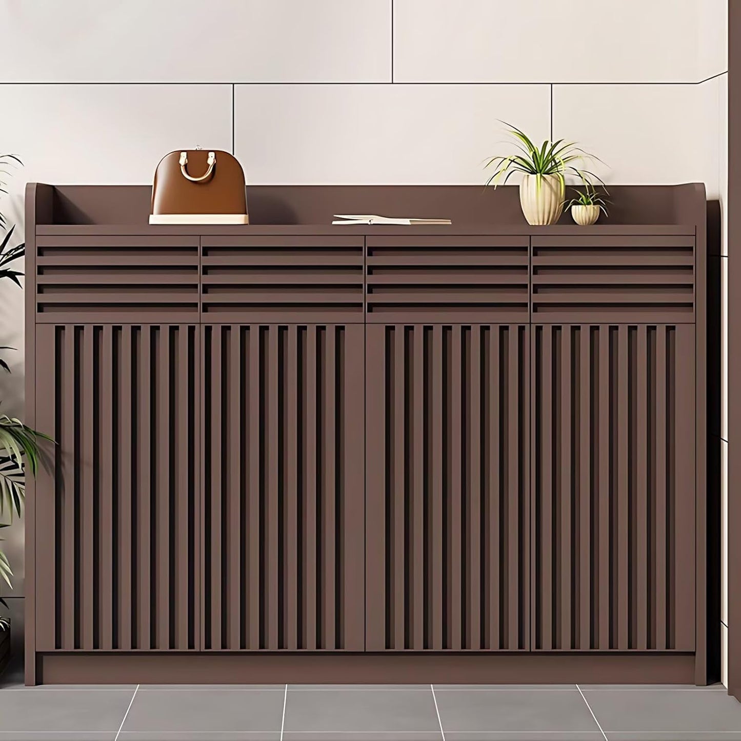 Aihm-Lon Waterproof Outdoor Storage Cabinets with Doors and Shelves  55.11"-70.86"