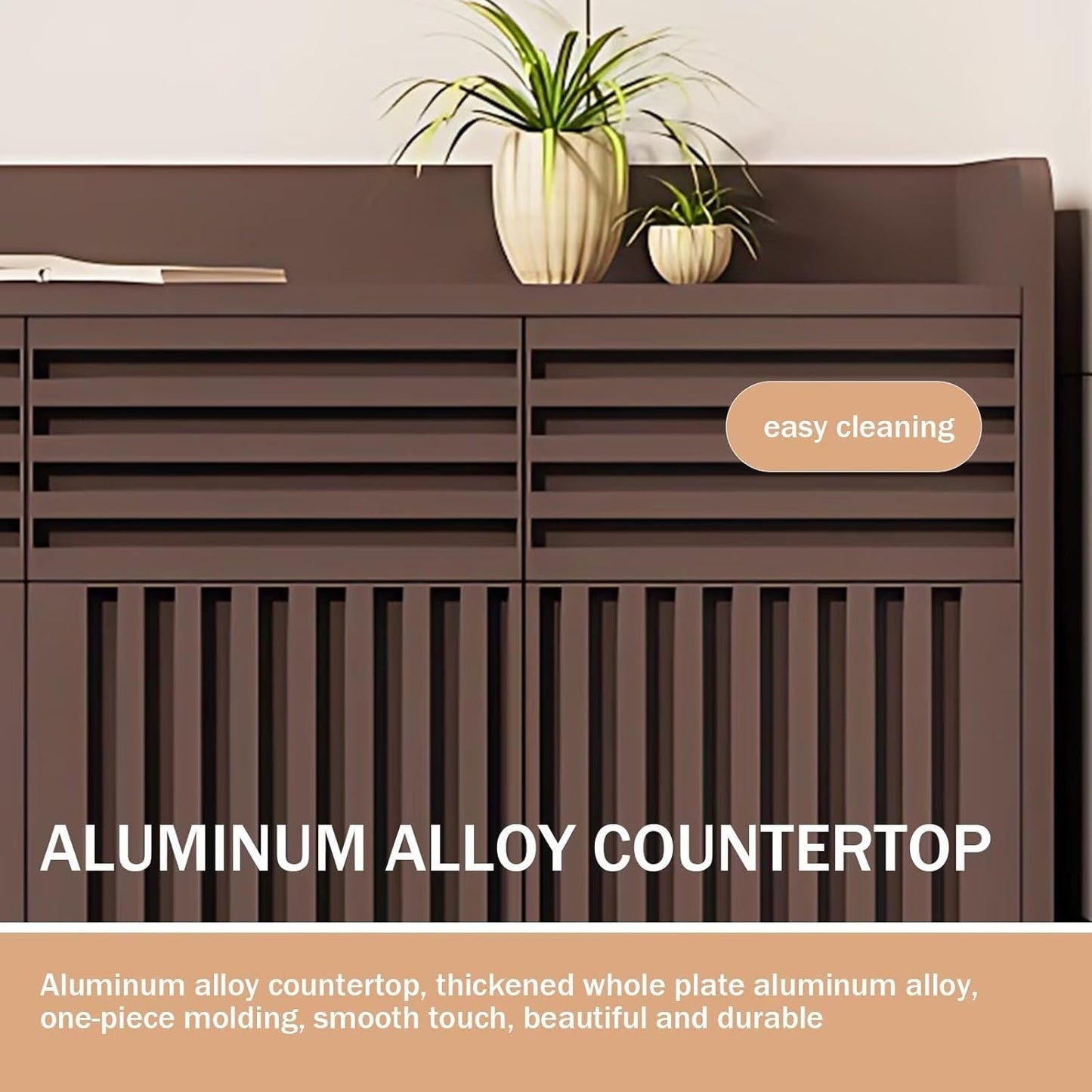 Aihm-Lon Waterproof Outdoor Storage Cabinets with Doors and Shelves  55.11"-70.86"