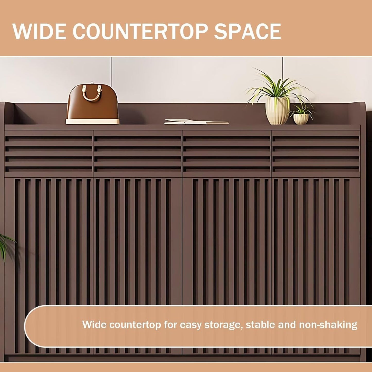 Aihm-Lon Waterproof Outdoor Storage Cabinets with Doors and Shelves  55.11"-70.86"