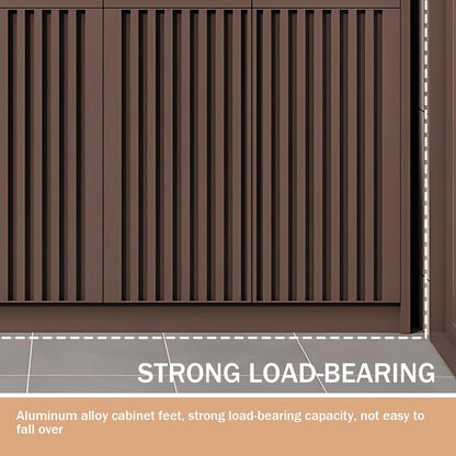 Aihm-Lon Waterproof Outdoor Storage Cabinets with Doors and Shelves  55.11"-70.86"