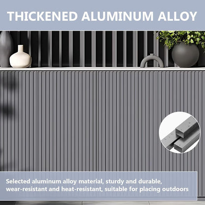 Aihm-Lon Modern Outdoor Kitchen Storage Cabinet  62.99"-70.86"