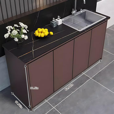 Aihm-Lon Modern Outdoor Kitchen Storage Cabinet 62.99"