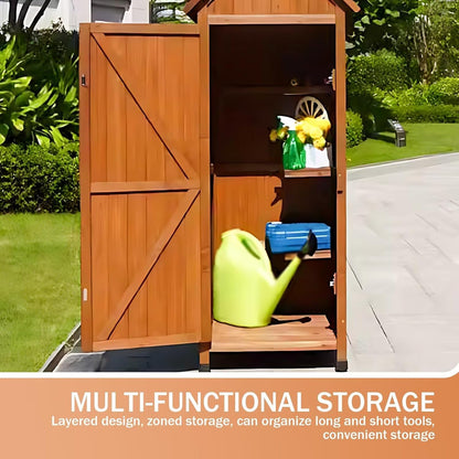 Aihm-Lon Outdoor Kitchen Storage Cabinet for Garden Backyard 62.20"