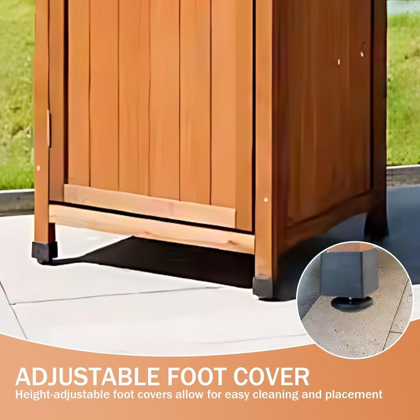 Aihm-Lon Outdoor Kitchen Storage Cabinet for Garden Backyard 62.20"