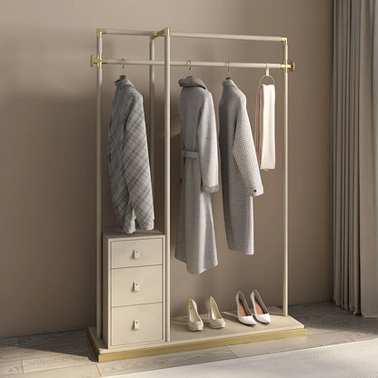 Aihm-Lon Custom Clothes Rack with Unique Cross-Shaped Hanging Rod 47’’-51’’