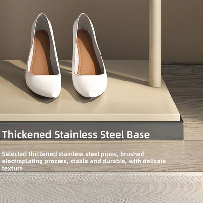 Aihm-Lon Custom Clothes Rack with Unique Cross-Shaped Hanging Rod 47’’-51’’