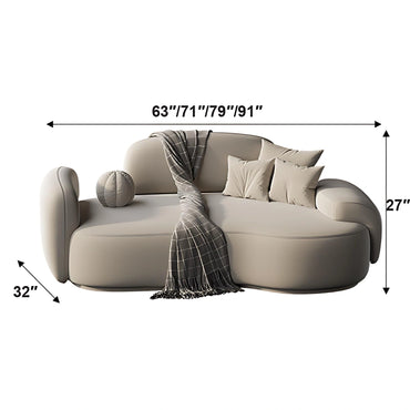 Aihm-Lon Commercial Grade Sofa Set with Combination Coffee Table and Chair for Office 63''-91''