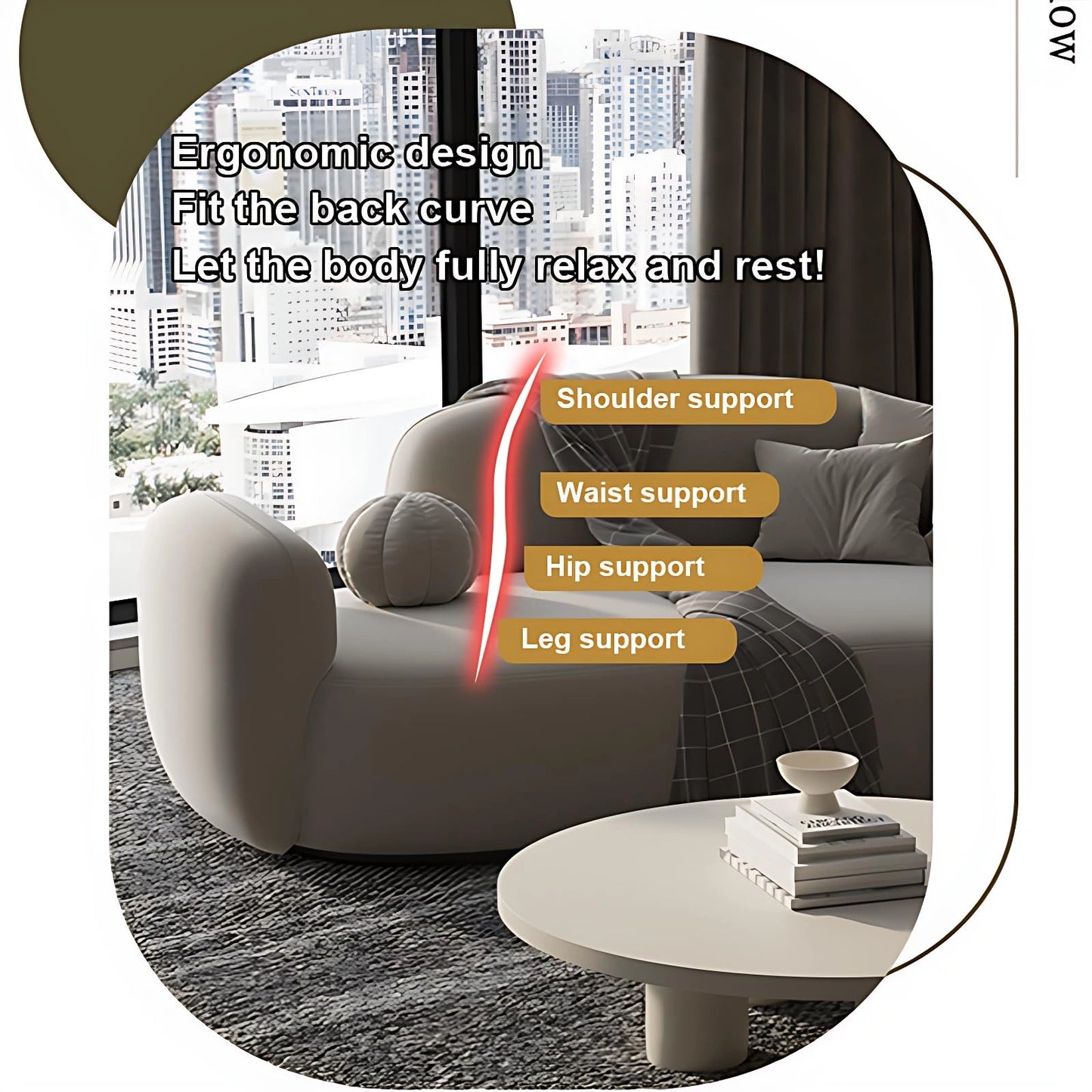 Aihm-Lon Commercial Grade Sofa Set with Combination Coffee Table and Chair for Office 63''-91''