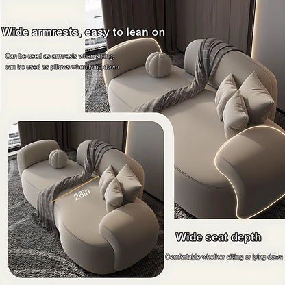 Aihm-Lon Commercial Grade Sofa Set with Combination Coffee Table and Chair for Office 63''-91''