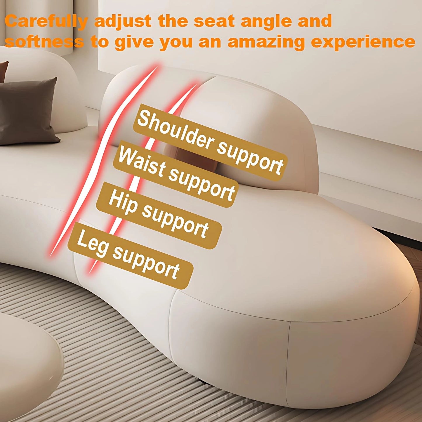 Aihm-Lon Commercial Grade Sofa Set with Table and Chair  75''-87''