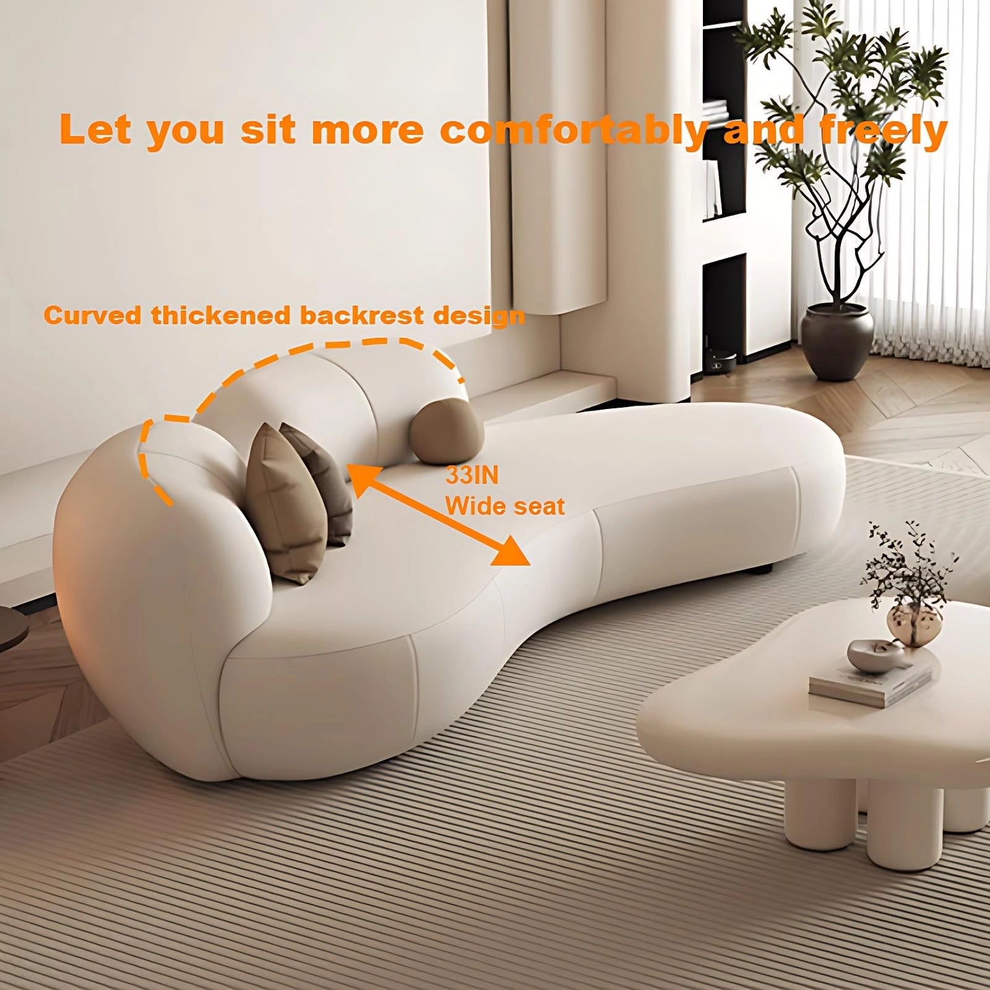 Aihm-Lon Commercial Grade Sofa Set with Table and Chair  75''-87''