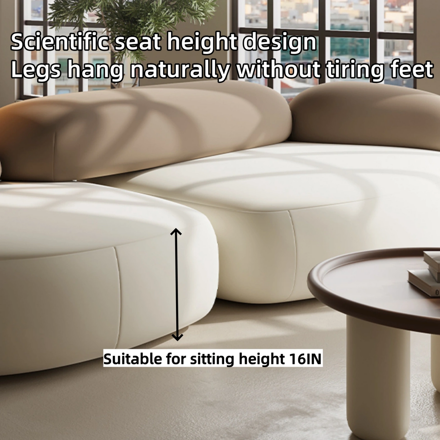 Aihm-Lon Commercial Use Sofa Set with Table and Chair for Beauty Salon Consultation Area  95.5"