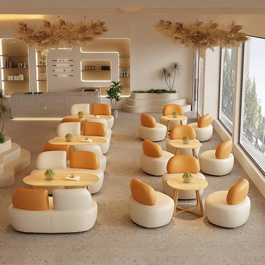 Aihm-Lon Commercial Sofa Set with Table for Dessert Cafe Lounge Areas  27.6"-47”