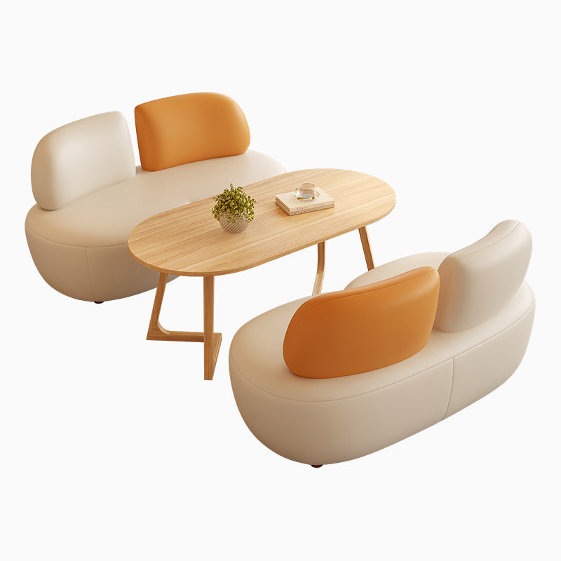 Aihm-Lon Commercial Sofa Set with Table for Dessert Cafe Lounge Areas  27.6"-47”