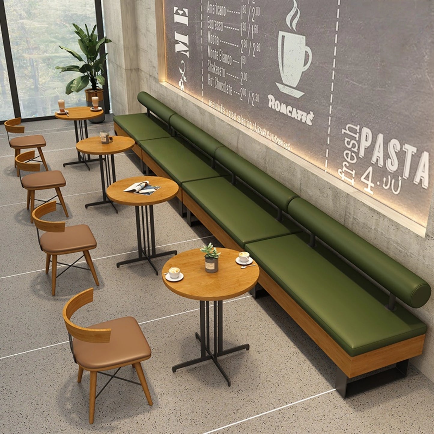 Aihm-Lon Commercial Sofa Set for Dessert Coffee Shop Rest Area 17"-47"